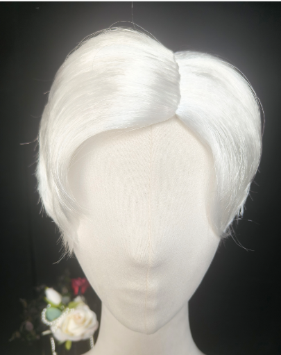 Pure White Classic Gentleman Style Wig