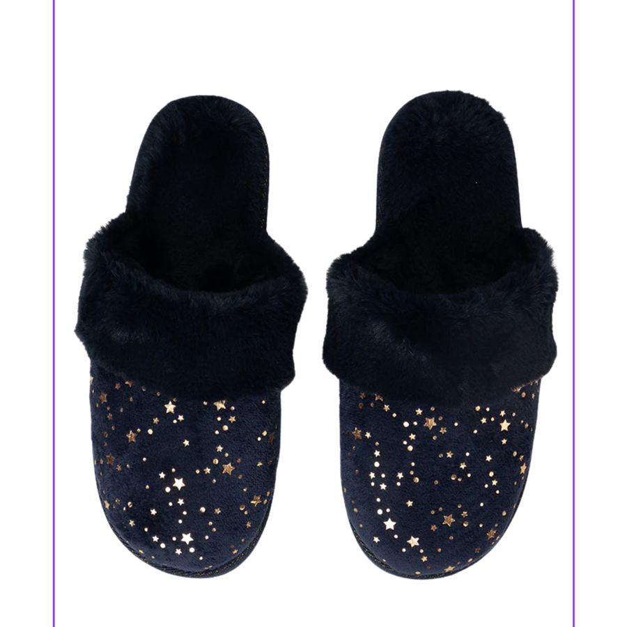 Shinny Star Fluffy Slippers