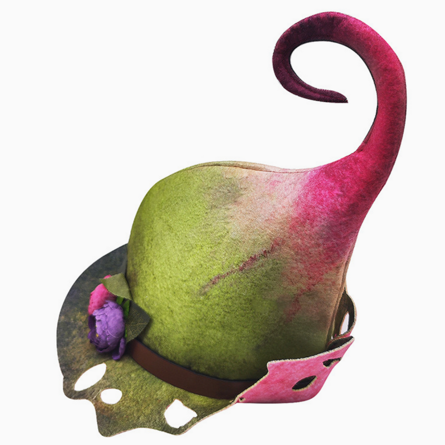 Flower Elf Felt Hat