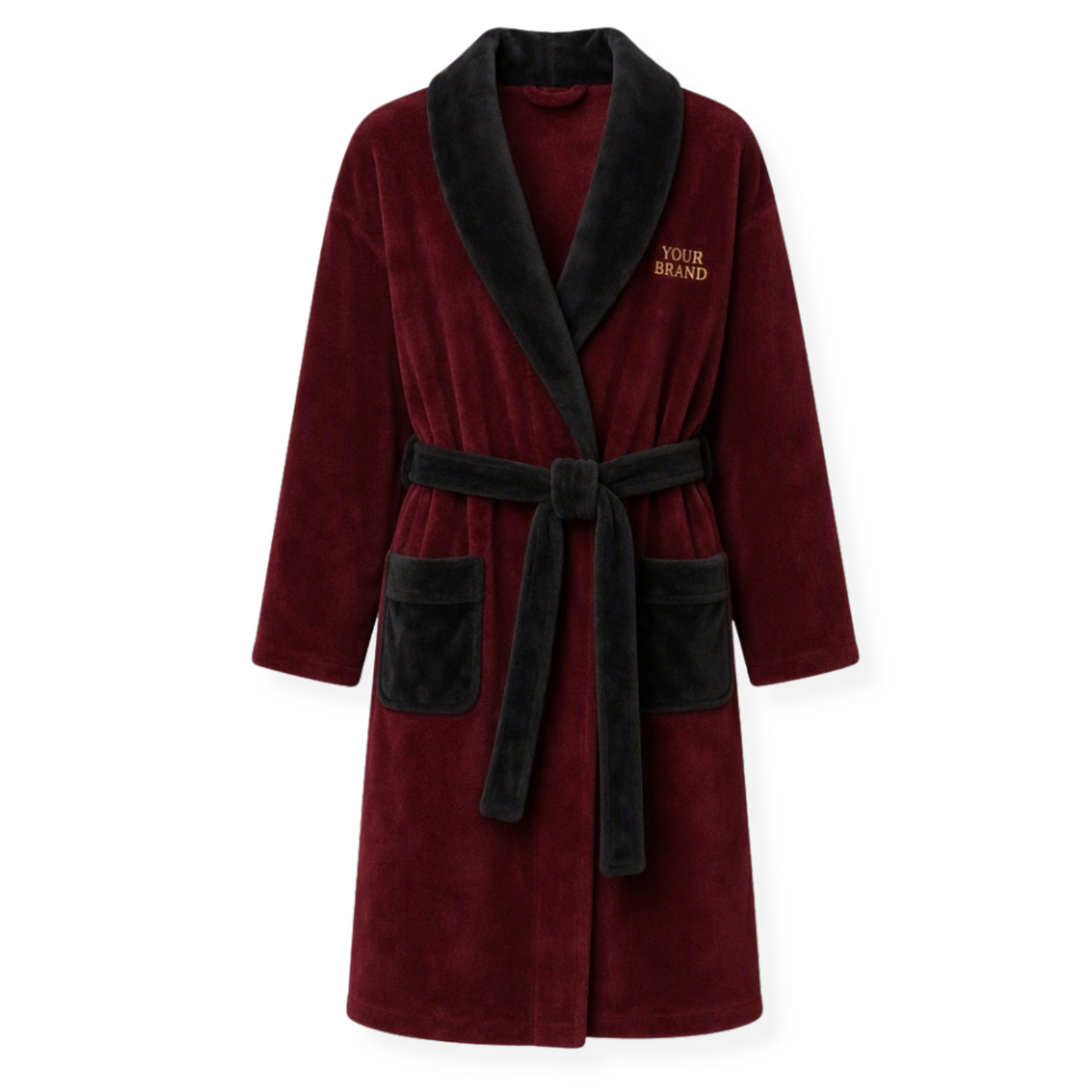 Flannel Embroidered Robe