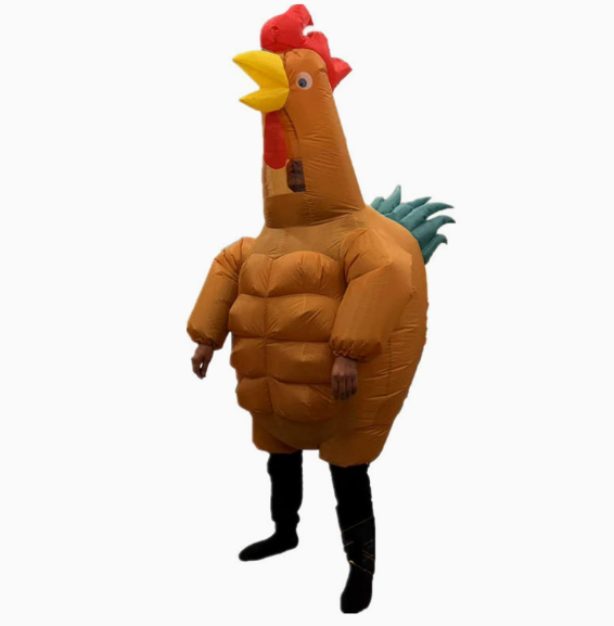 Muscle Rooster Inflatable Costume