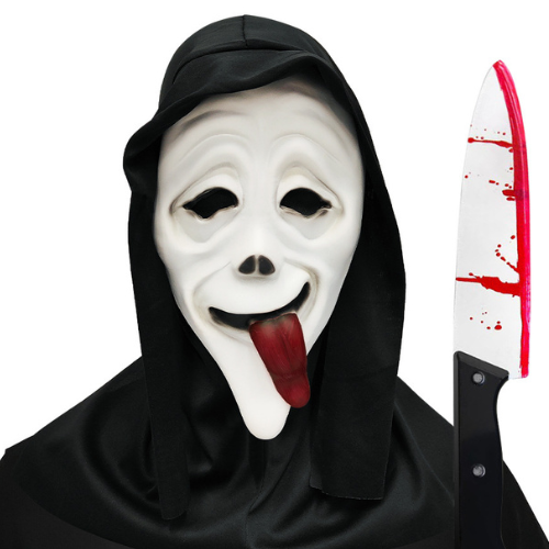 Skull Mask With Red Tongue