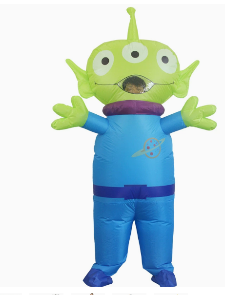 Three-Eyed Alien Inflatable Costume