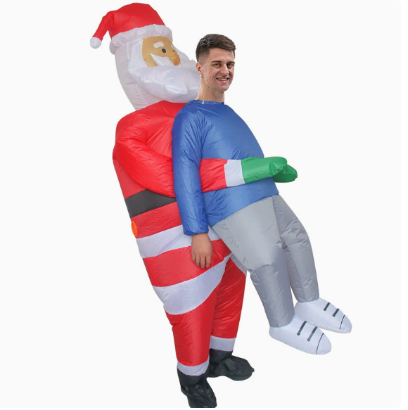 Santa Carry Me Inflatable Costume