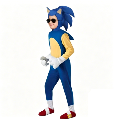 Kids Sonic Cosplay Costume