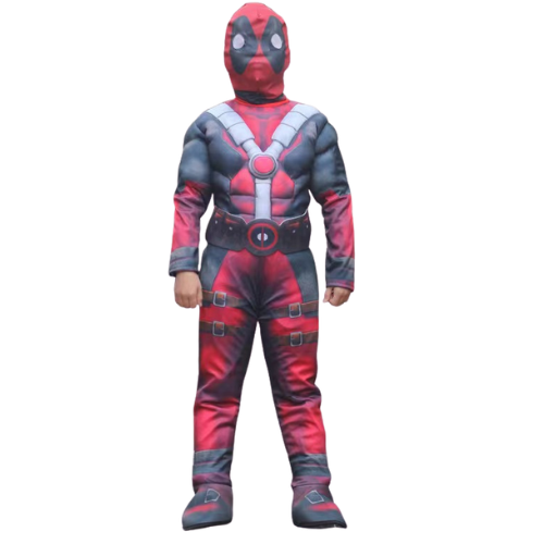 Kids Muscle Deadpool Cosplay Costume