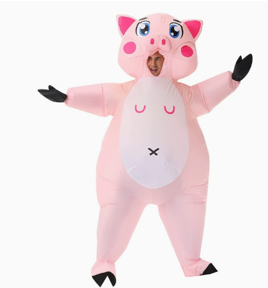 Pink Pig Inflatable Costume