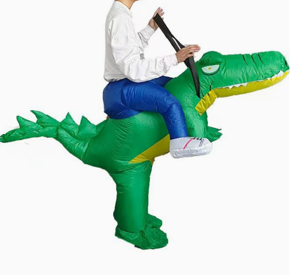 Riding Crocodile Inflatable Costume