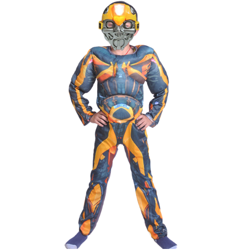 Kids Muscle Bumblebee Costume