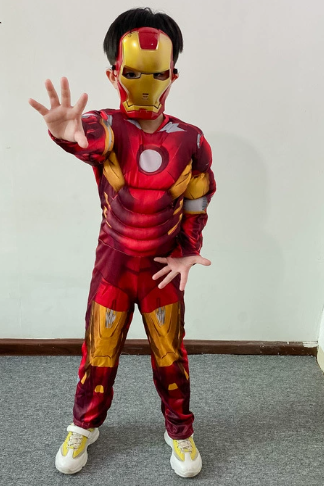 Kids Iron Man Muscle Jumpsuit