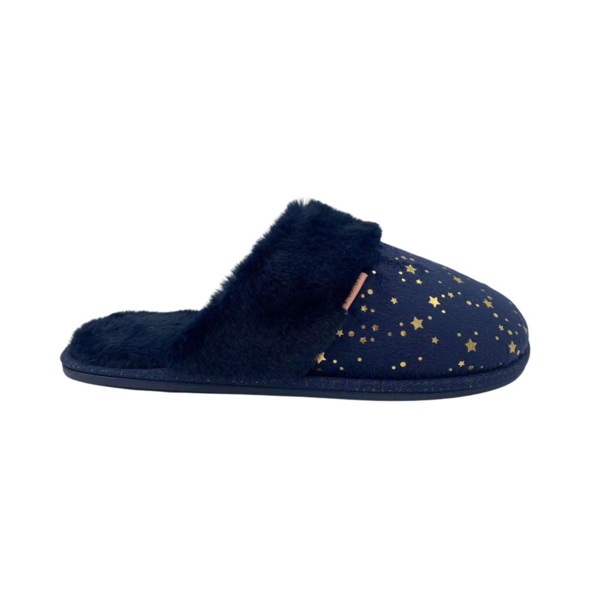 Navy Star Slippers