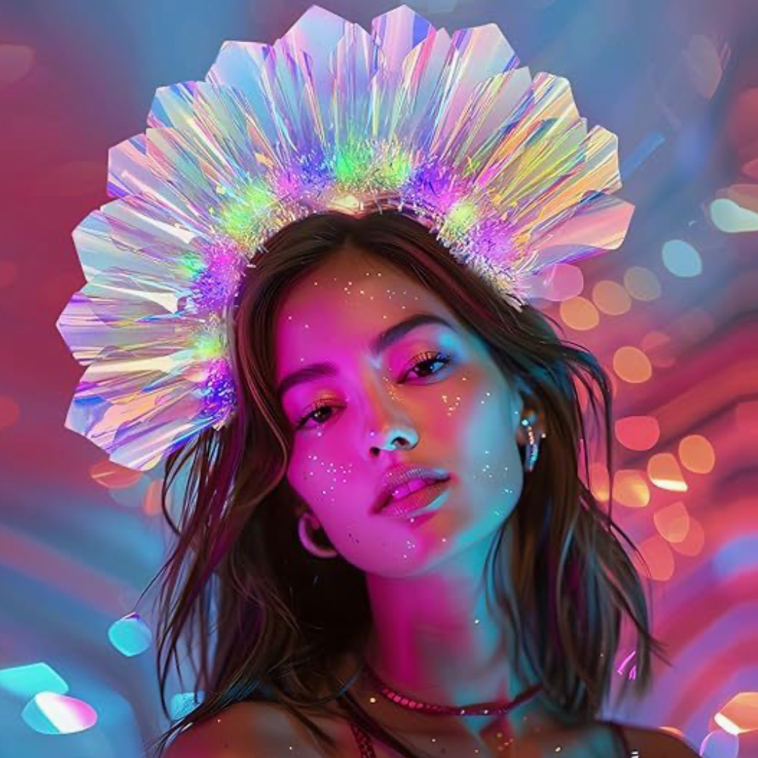 LED Headband Laser Clown