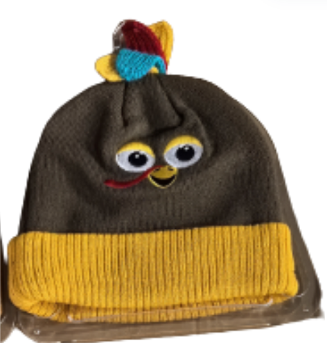 Knitted Cold Cap-Turkey-Thankgiving
