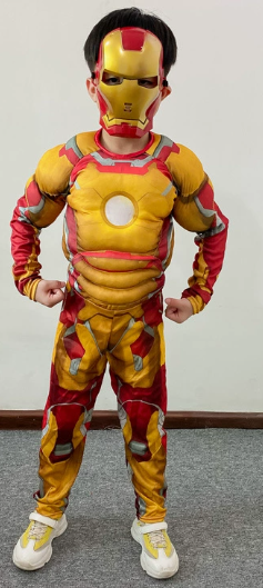 Kids Iron Man Muscle Jumpsuit