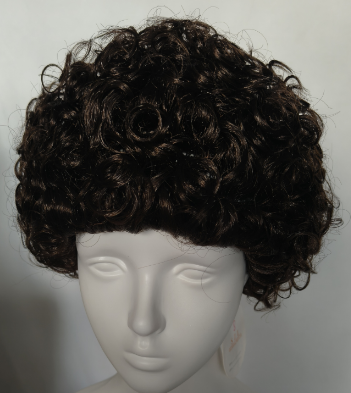 Dark Brown Short Afro Curly Wig
