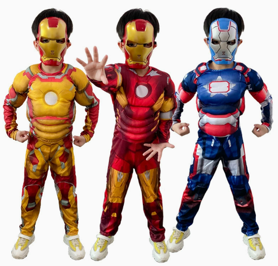 Kids Iron Man Muscle Jumpsuit