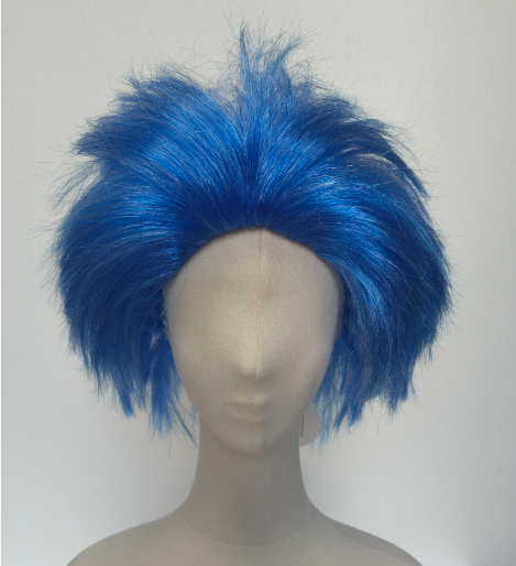 Blue Spiky Short Cosplay Wig