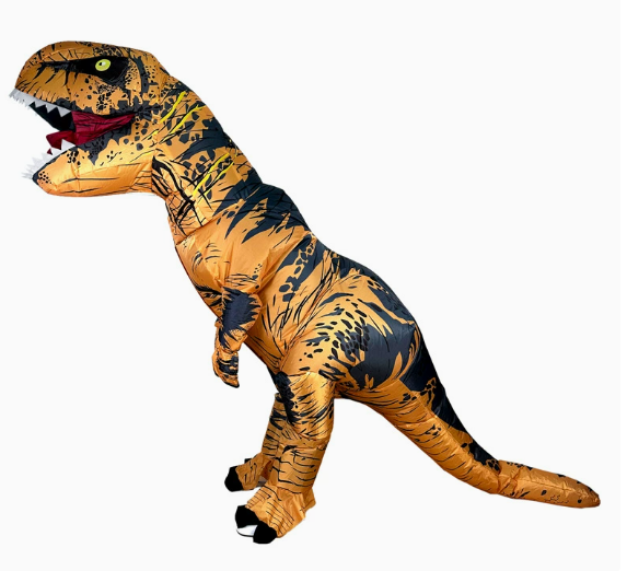 Brown Inflatable Muscle T-Rex Costume