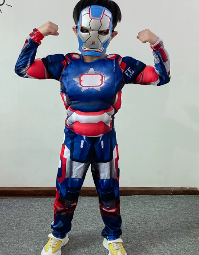 Kids Iron Man Muscle Jumpsuit