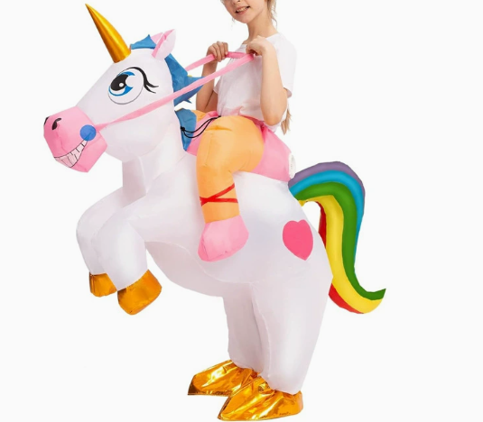Riding Unicorn Inflatable Costume